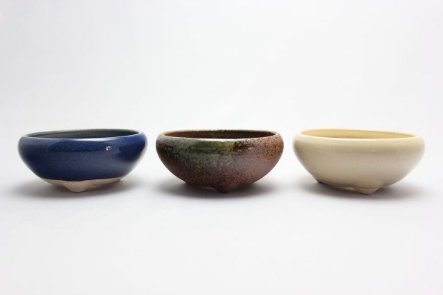 鉄鉢,生子,3号,萬古焼,植木鉢