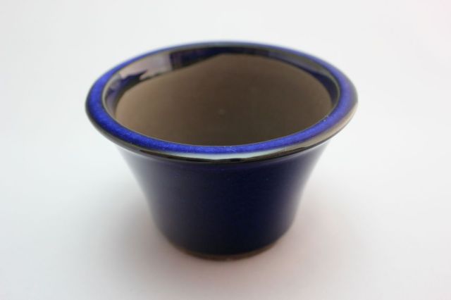 ウデ中深そり焼締,4号,萬古焼,植木鉢,盆栽鉢