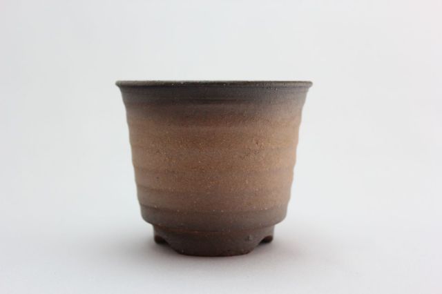 丸黒吹,3号,萬古焼,植木鉢,盆栽鉢