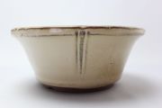 丸外縁立筋,クリーム,7号,中国鉢,植木鉢