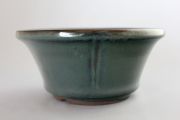 丸外縁立筋,織部,5号,中国鉢,植木鉢