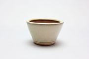 丸切立,クリーム,2号,中国鉢,植木鉢