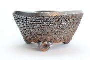 変形丸型,6号,信楽焼,植木鉢,盆栽鉢