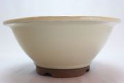 すり鉢,クリーム,8号,萬古焼,植木鉢
