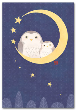 月・星ふくろう