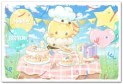 みつばちケーキお誕生会