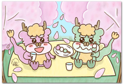 お花見だんご