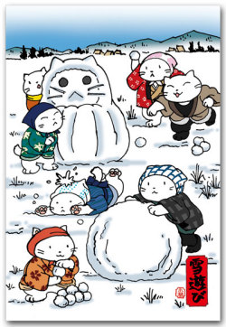 雪だるま遊び