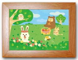 野原でピクニック茶