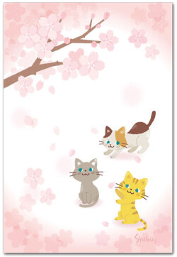 桜と猫