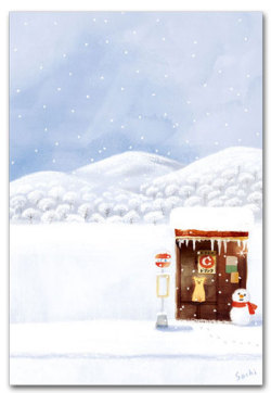 トタン屋根のバス停