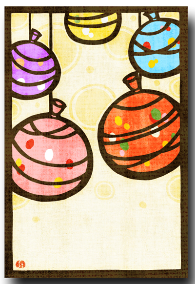 しろたえ ポストカード 切り絵 絵葉書 【和風イラスト】和道楽 