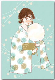 綿菓子と女の子