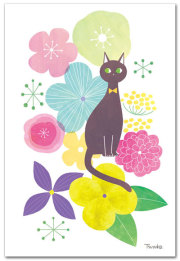 花と猫