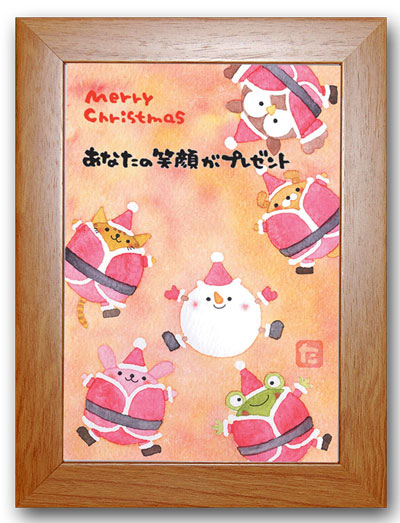 サンタがいっぱい