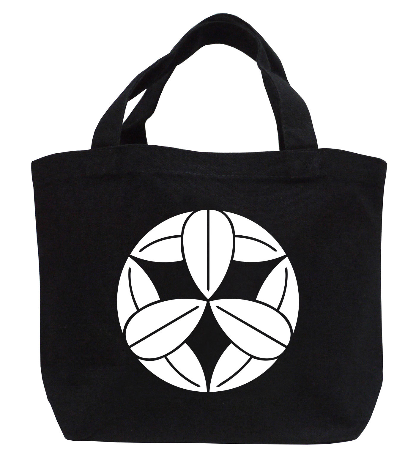 戦国武将家紋ミニトートバッグ【竹中氏家紋「笹の丸」竹中重治（竹中半兵衛）】【送料無料】