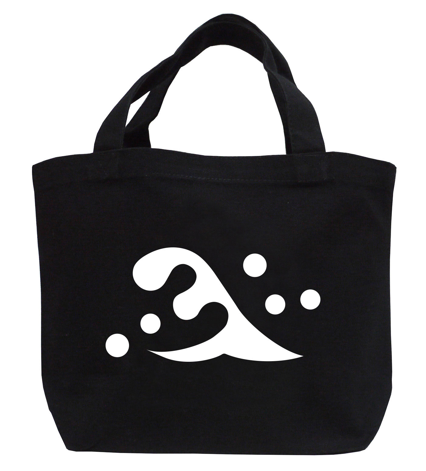 戦国武将家紋ミニトートバッグ【斎藤氏家紋「立波」斎藤道三】【送料無料】