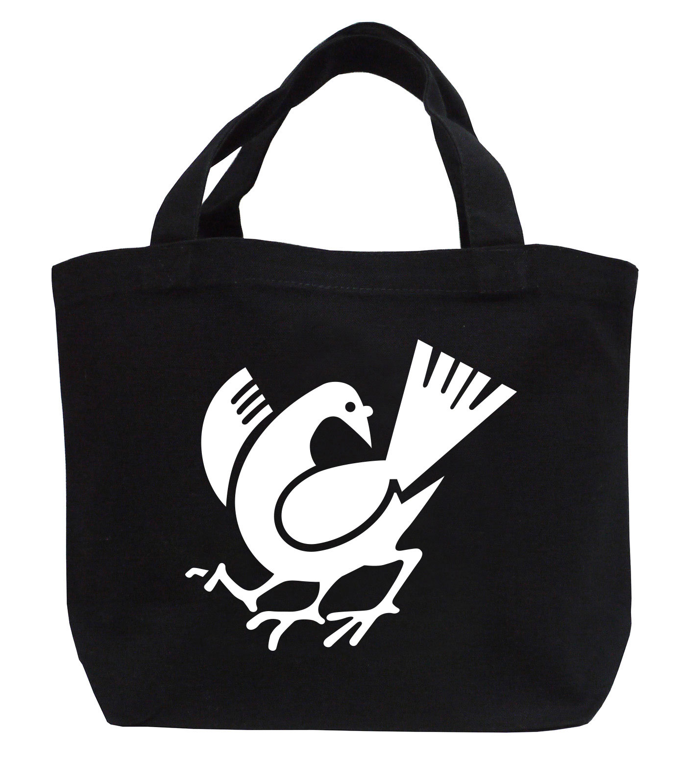 戦国武将家紋ミニトートバッグ【雑賀氏家紋「八咫烏（ヤタガラス）」雑賀孫市】【送料無料】