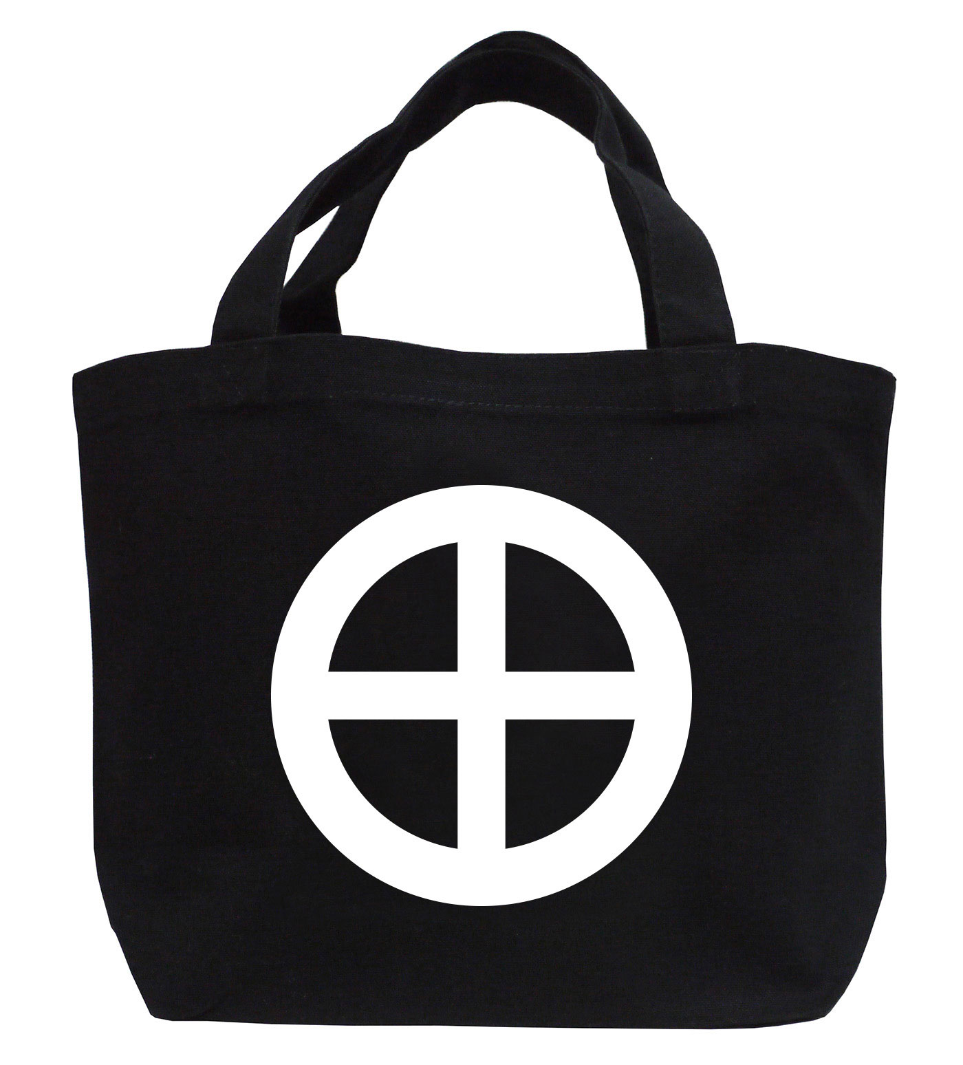 戦国武将家紋ミニトートバッグ【島津氏家紋「丸に十文字」島津義弘】【送料無料】