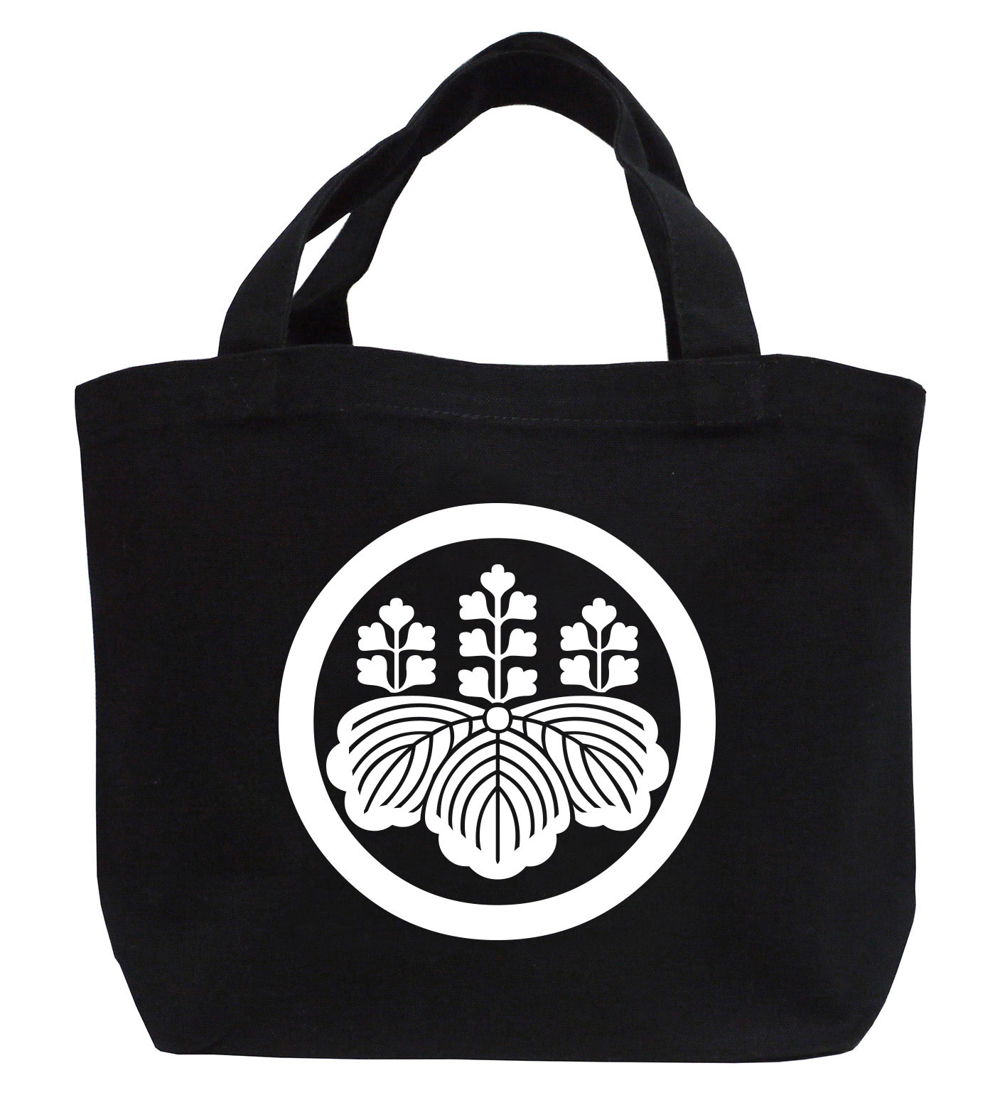 家紋ミニトートバッグ「丸に五七の桐」【送料無料】