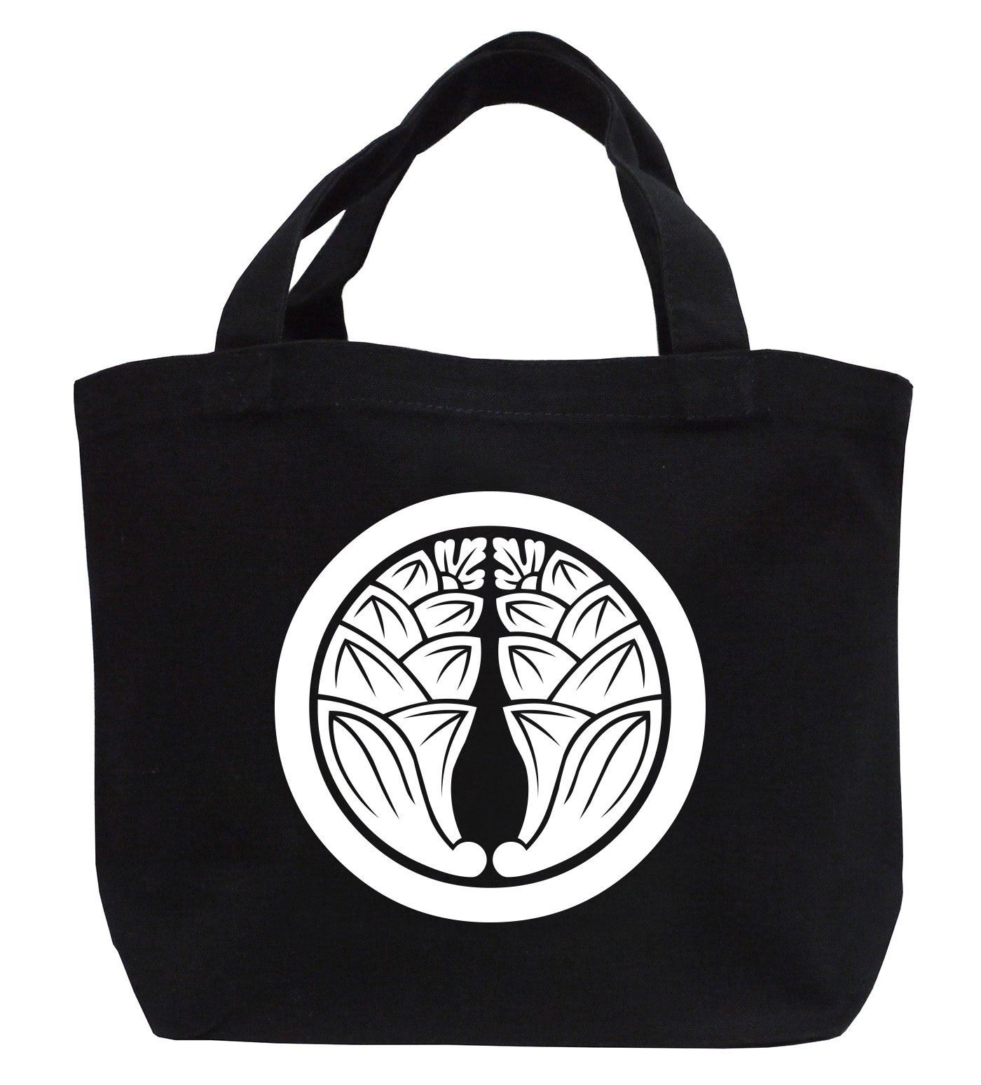 家紋ミニトートバッグ「丸に抱き茗荷」【送料無料】