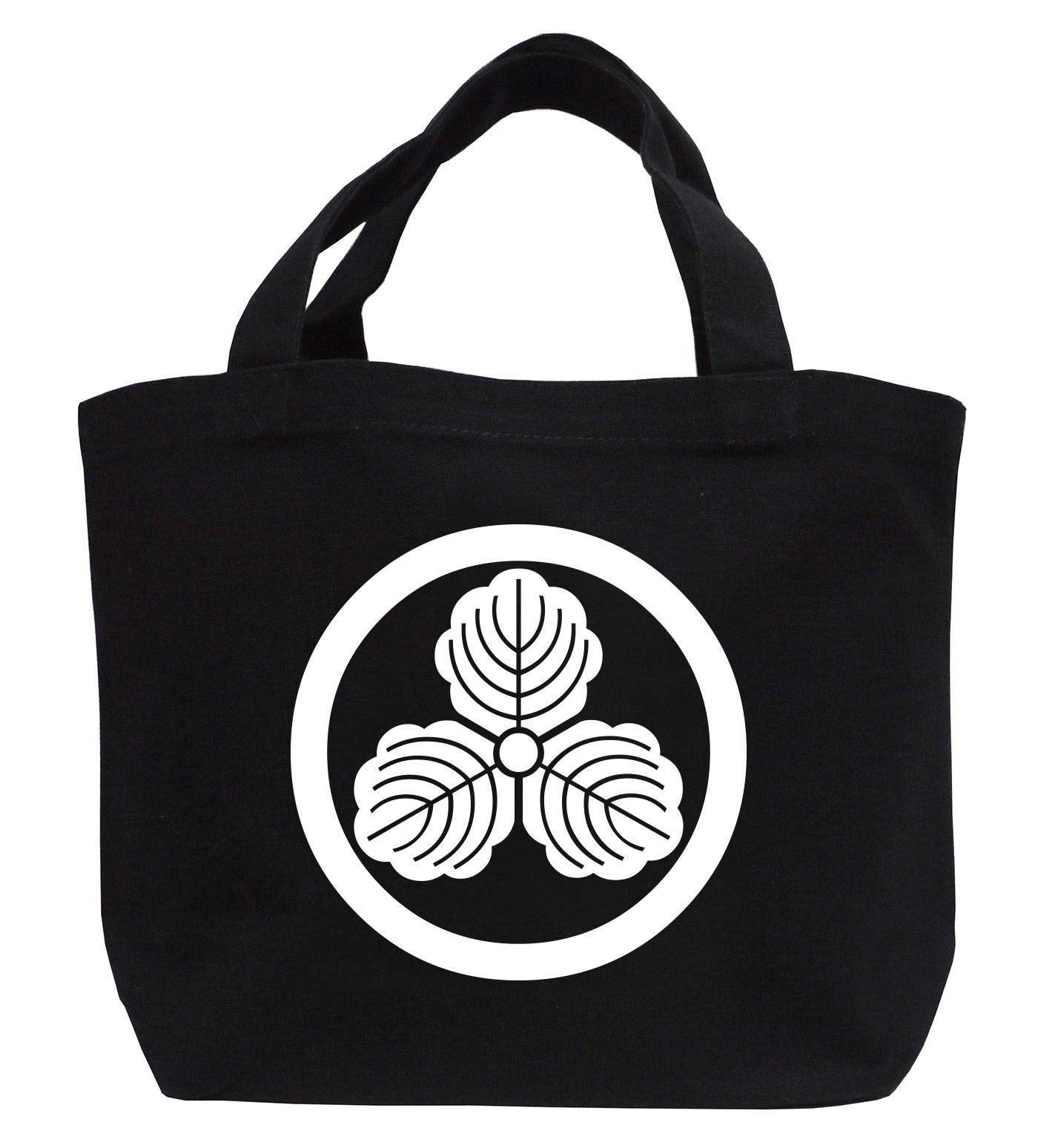 家紋ミニトートバッグ「丸に三つ柏」【送料無料】