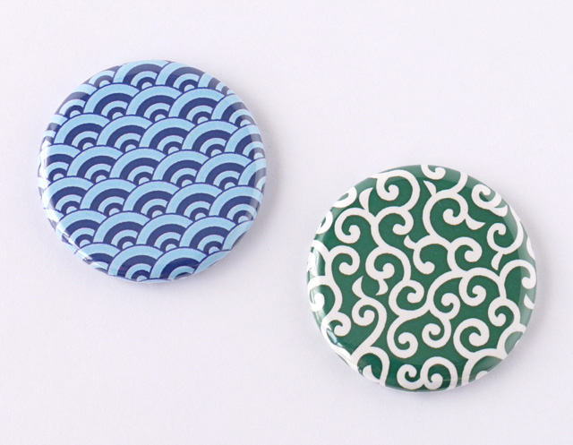 【缶バッジ】和文様2