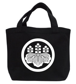 家紋ミニトートバッグ「丸に五七の桐」【送料無料】
