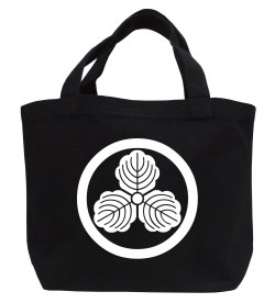 家紋ミニトートバッグ「丸に三つ柏」【送料無料】