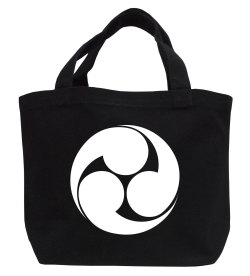 家紋ミニトートバッグ「左三つ巴」【送料無料】