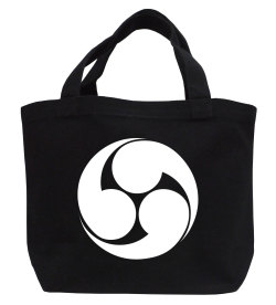 家紋ミニトートバッグ「右三つ巴」【送料無料】