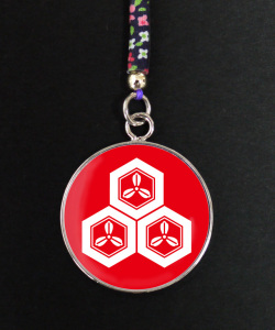 戦国武将家紋ストラップ（ドーム型）「直江兼続」