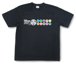 戦国武将Tシャツ・徳川軍団「TEAM TOKUGAWA」（漆黒）