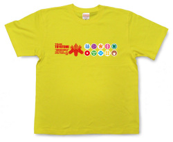 戦国武将Tシャツ・豊臣軍団「TEAM TOYOTOMI」（藤黄）