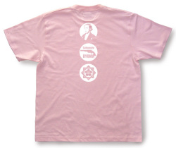 坂本龍馬Tシャツ「ピストル」（桃）