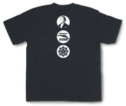 坂本龍馬Tシャツ「ピストル」（黒）