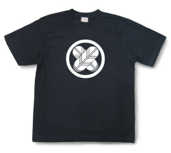 家紋Tシャツ「丸に違い鷹の羽」（半袖）【送料無料】