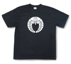 家紋Tシャツ「下がり藤」（半袖）【送料無料】