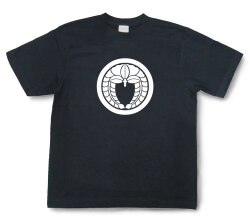 家紋Tシャツ「丸に下がり藤」（半袖）【送料無料】
