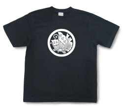 家紋Tシャツ「丸に揚羽蝶」（半袖）【送料無料】