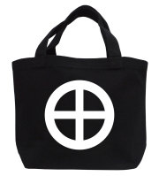 戦国武将家紋ミニトートバッグ【島津氏家紋「丸に十文字」島津義弘】【送料無料】