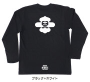 戦国武将家紋Tシャツ【宇喜多秀家「島形に兒文字」】（長袖）【送料無料】