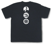 坂本龍馬Tシャツ「ピストル」（黒）