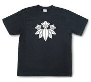 家紋Tシャツ「笹竜胆」（半袖）【送料無料】