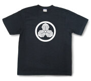 家紋Tシャツ「丸に三つ柏」（半袖）【送料無料】