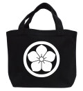 家紋ミニトートバッグ「丸に桔梗」【送料無料】