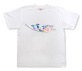 友禅模様の華柄イラストTシャツ「花水木」商品画像