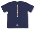 和柄Tシャツ「家紋づくし・紺の弐」
