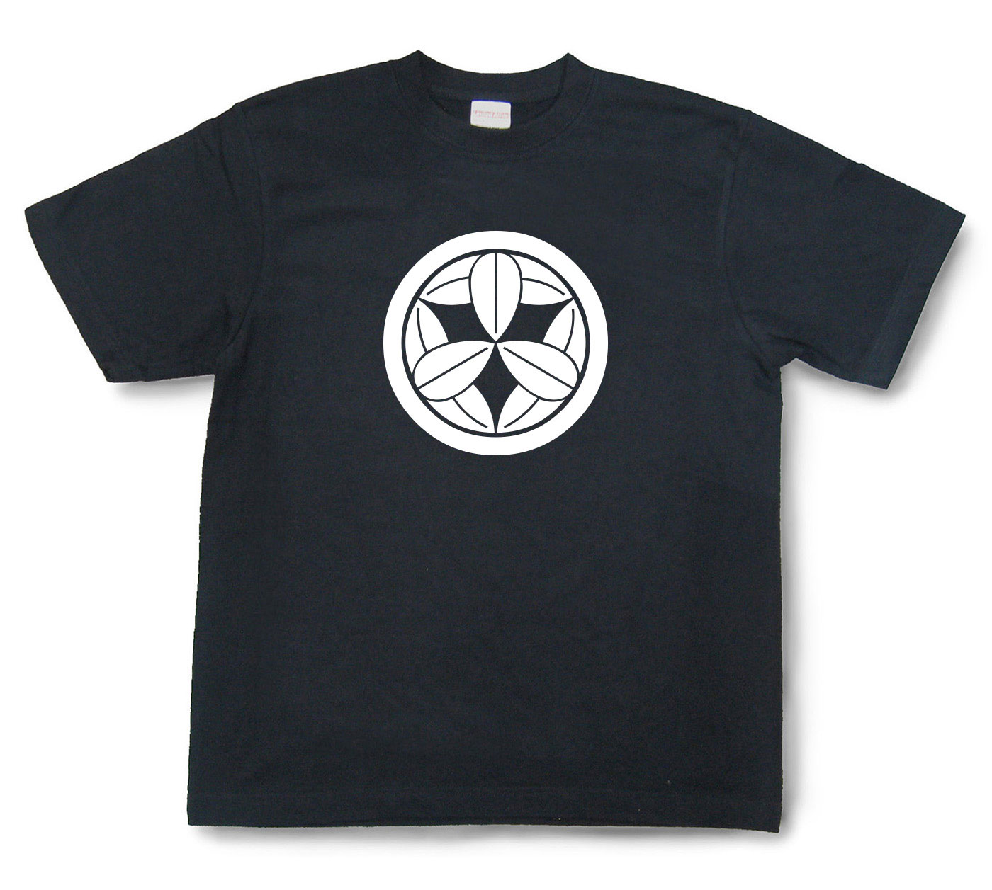 家紋Tシャツ「丸に九枚笹」（半袖）【送料無料】