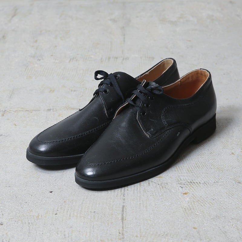 実物 新品 デッドストック チェコ軍 レザー サービスシューズ BLACK（サイズ違い/擦り傷あり）【00787】